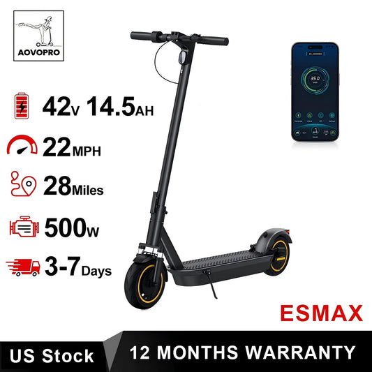 AOVOPRO ESMAX 500W Electric Scooter Folding With App