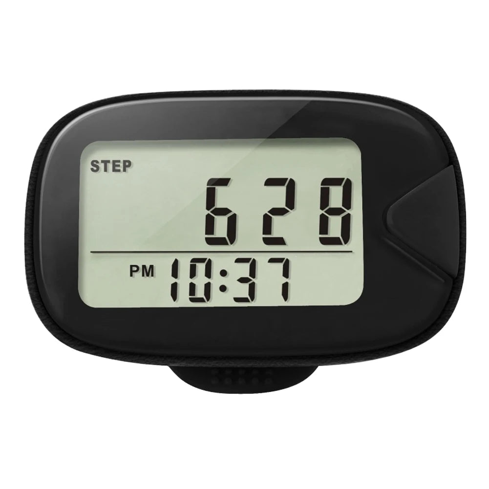 APWIKOGER Walking Pedometer Clip-On Step Counter LCD Display