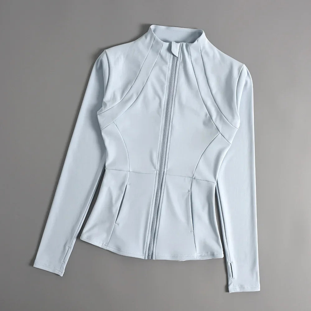 Women's Slim Fit Yoga Top Long Sleeve Sports Shirt Running