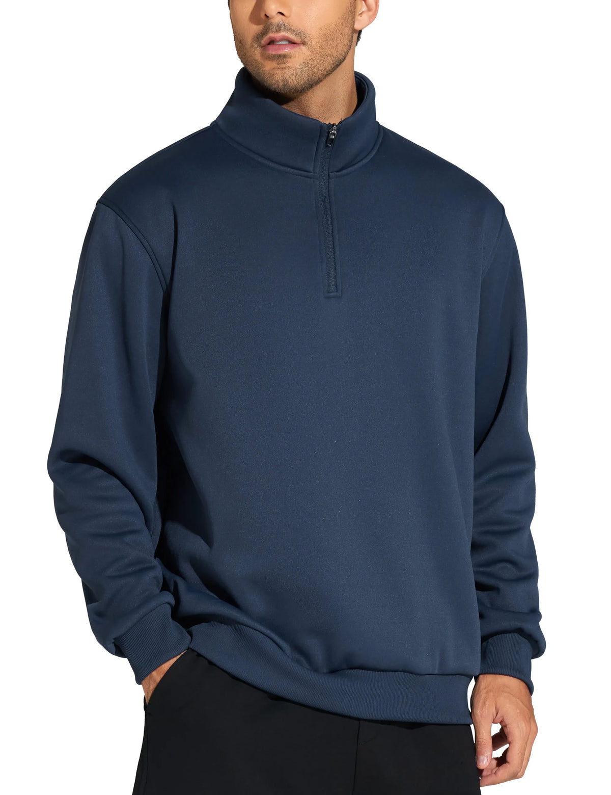 The Gym People Men's Half Zip Fleece Pullover