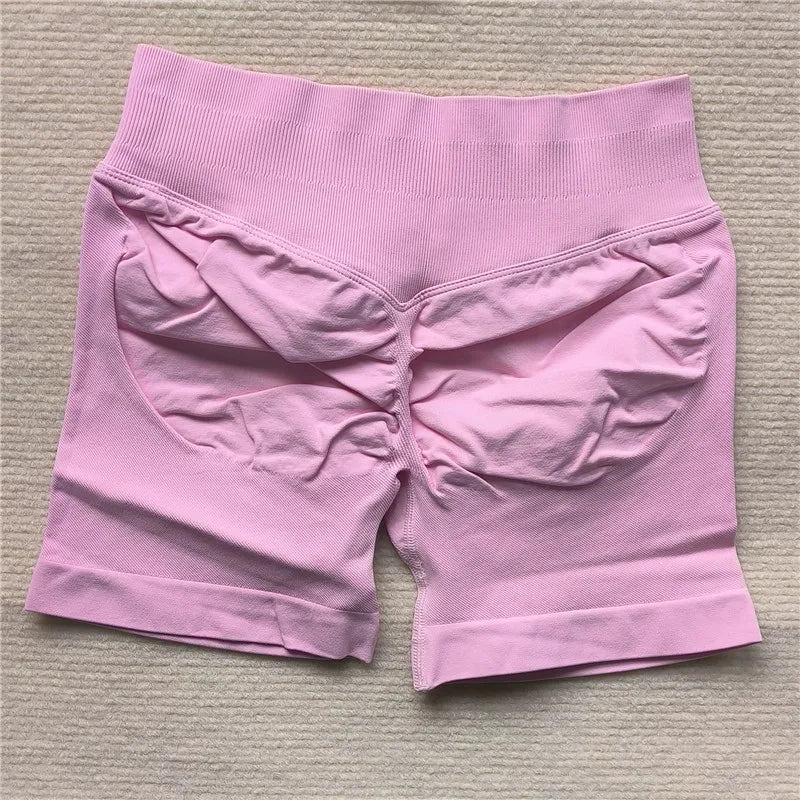 Women's Gym Running Shorts Scrunch Butt Seamless Biker Cycling