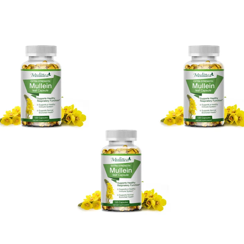 Mulittea Mullein Leaf Capsules for Respiratory Health Support