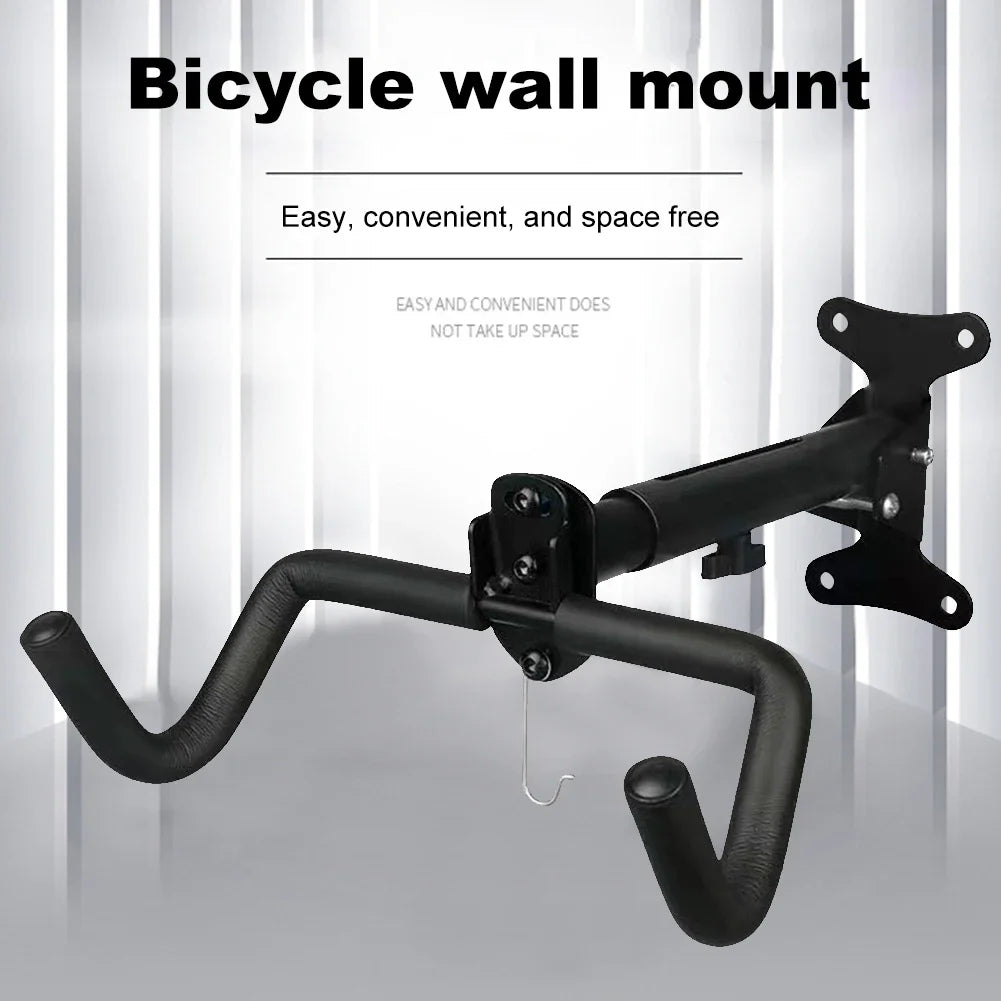 Bike Wall Mount Rack Foldable Heavy Duty Space Saving Storage Holder