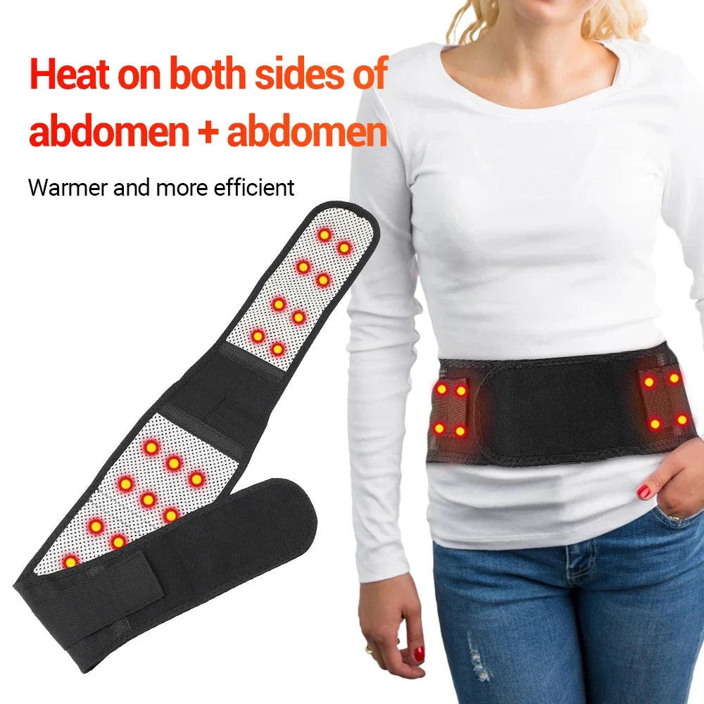Adjustable Tourmaline Self-Heating Magnetic Back Support Belt Lumbar