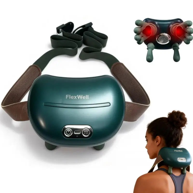 Shoulder and Neck Massager With Kneading and Heat Therapy