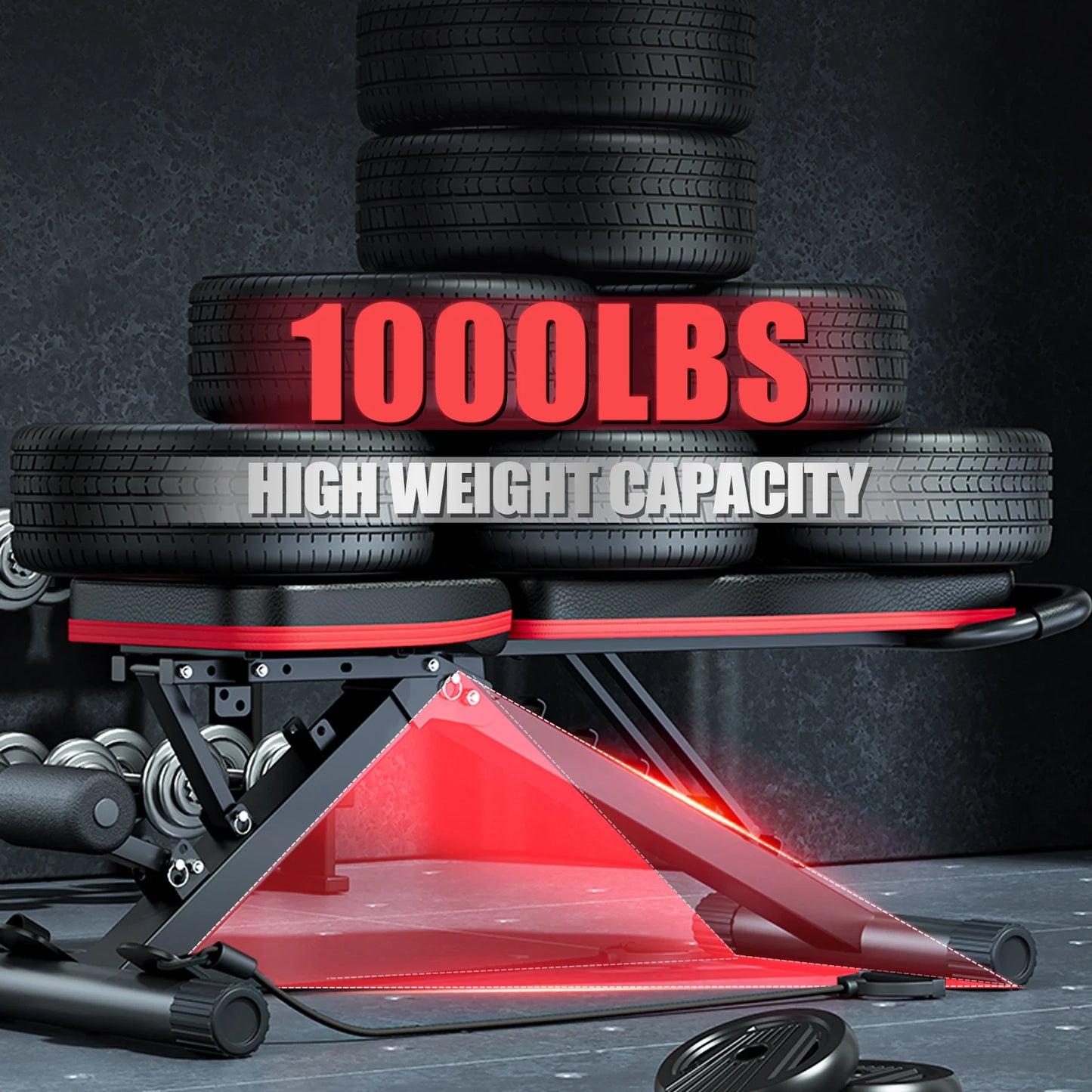 Foldable 14-In-1 Dumbbell Bench With 1000 Lbs Capacity