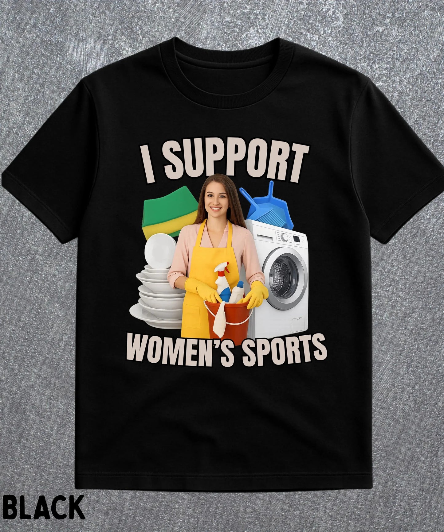 I Support Women's Sports Tee Unisex Casual Short Sleeve