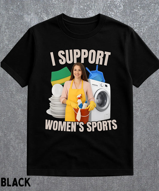 I Support Women's Sports Tee Unisex Casual Short Sleeve