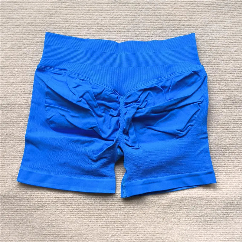 Women's Gym Running Shorts Scrunch Butt Seamless Biker Cycling