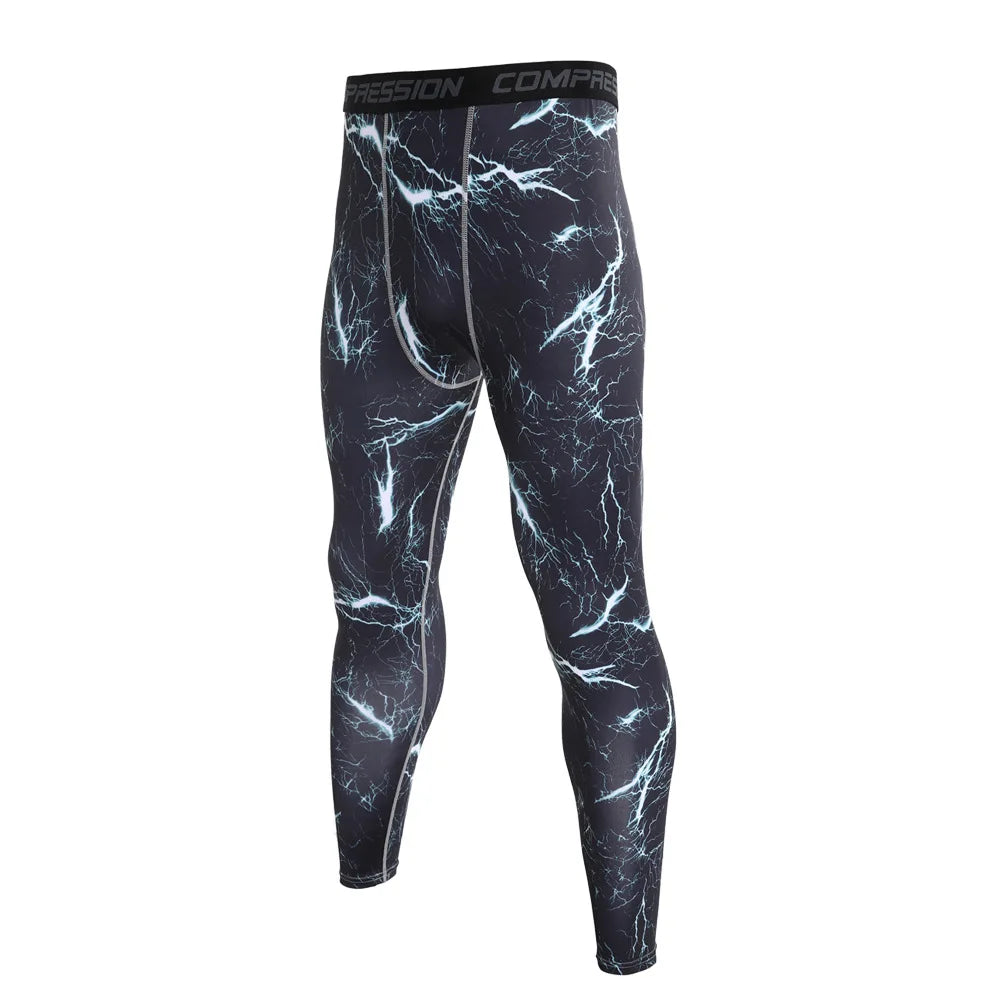 NONECN Camouflage Men Running Leggings Quick Dry Training Tights