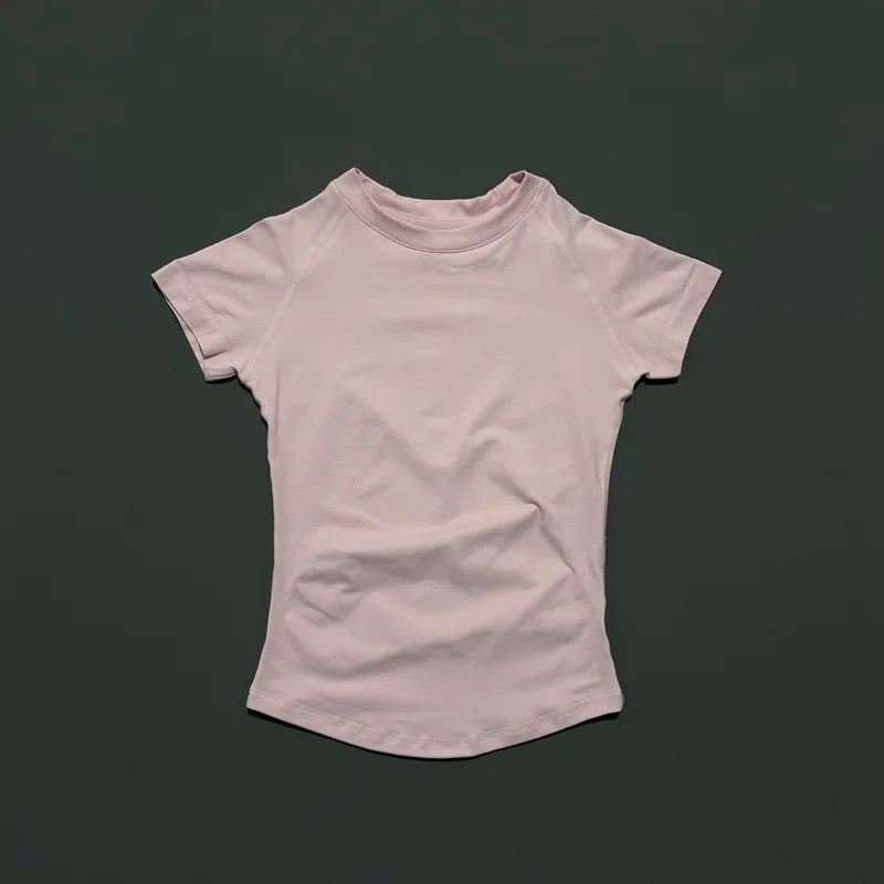 Women's Short Sleeve Running Top Breathable Gym Yoga