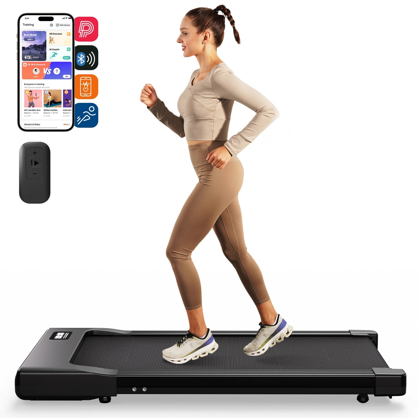 Superun Walking Pad Under Desk Treadmill 2 In 1 Portable