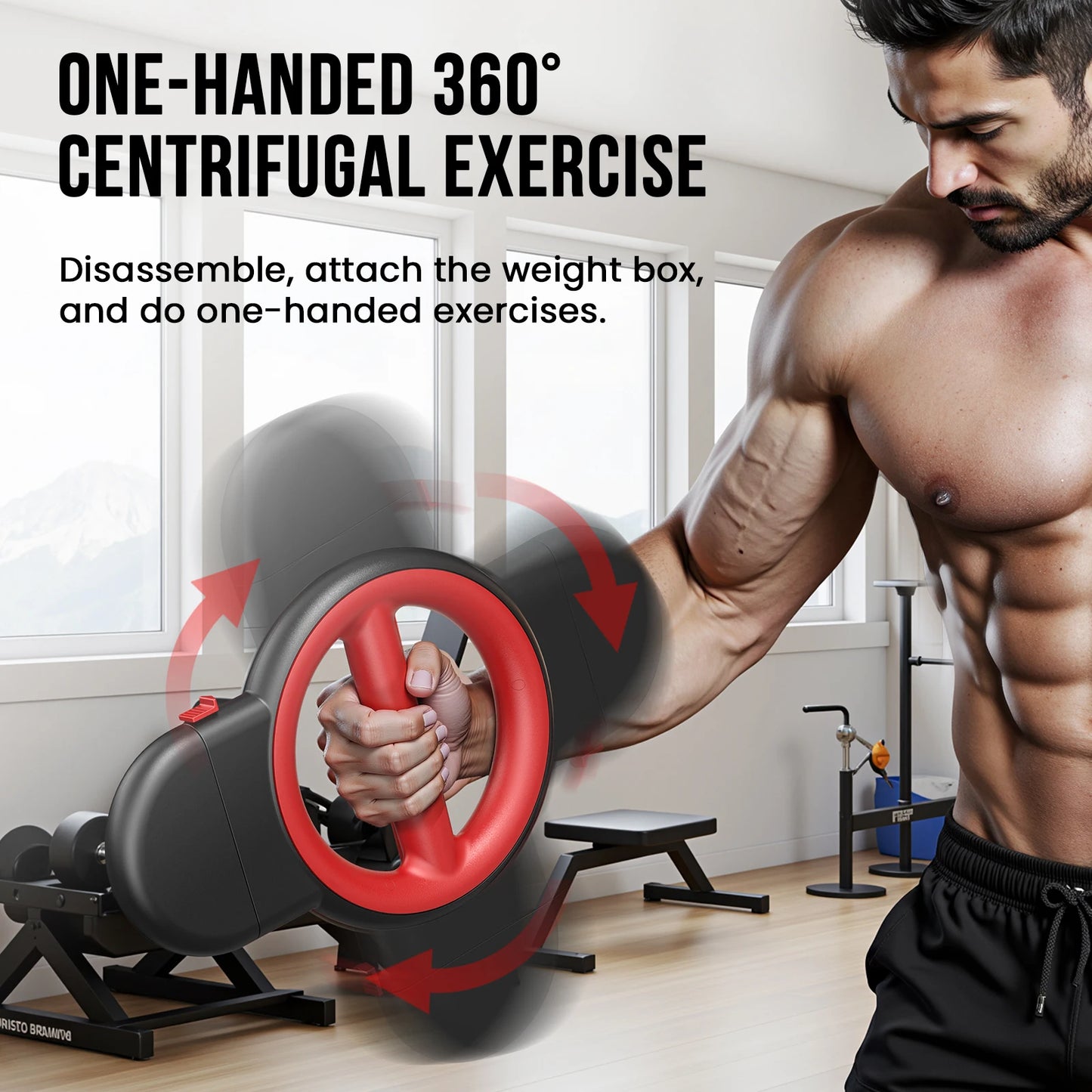 AKLUER Rotator Burn Machine 3 In 1 Arm Exerciser Strength