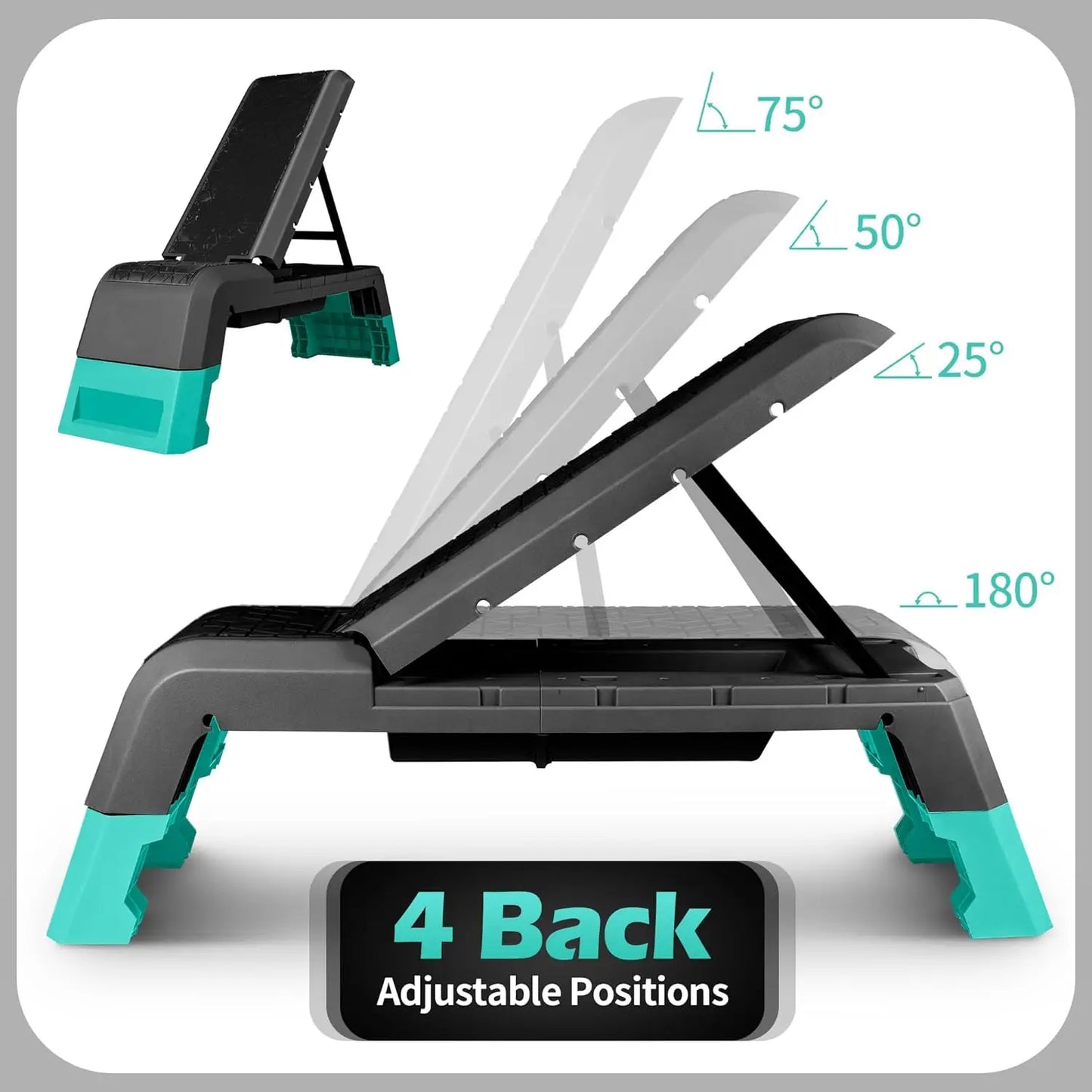Multifunctional Aerobic Deck With Cord Workout Platform Adjustable Dumbbell Bench