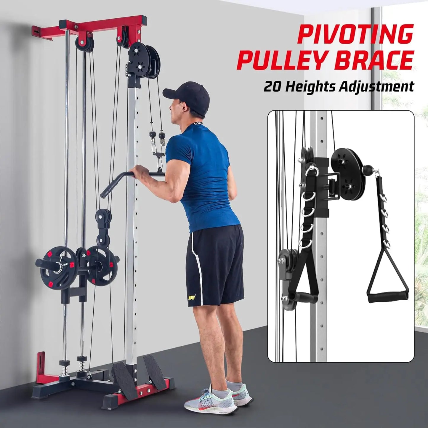 HiMISS Lat Pulldown Machine Multi Function Home Gym Cable