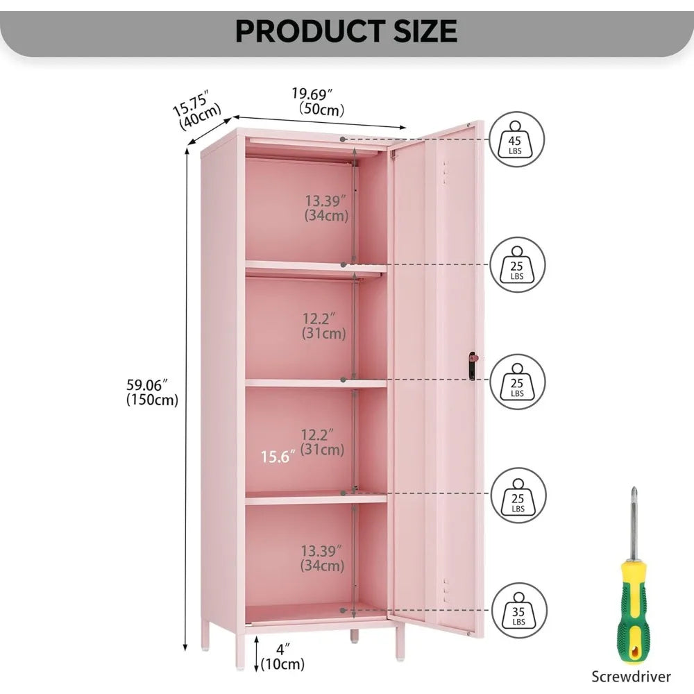 Metal Storage Locker With Digital Lock For School And Home