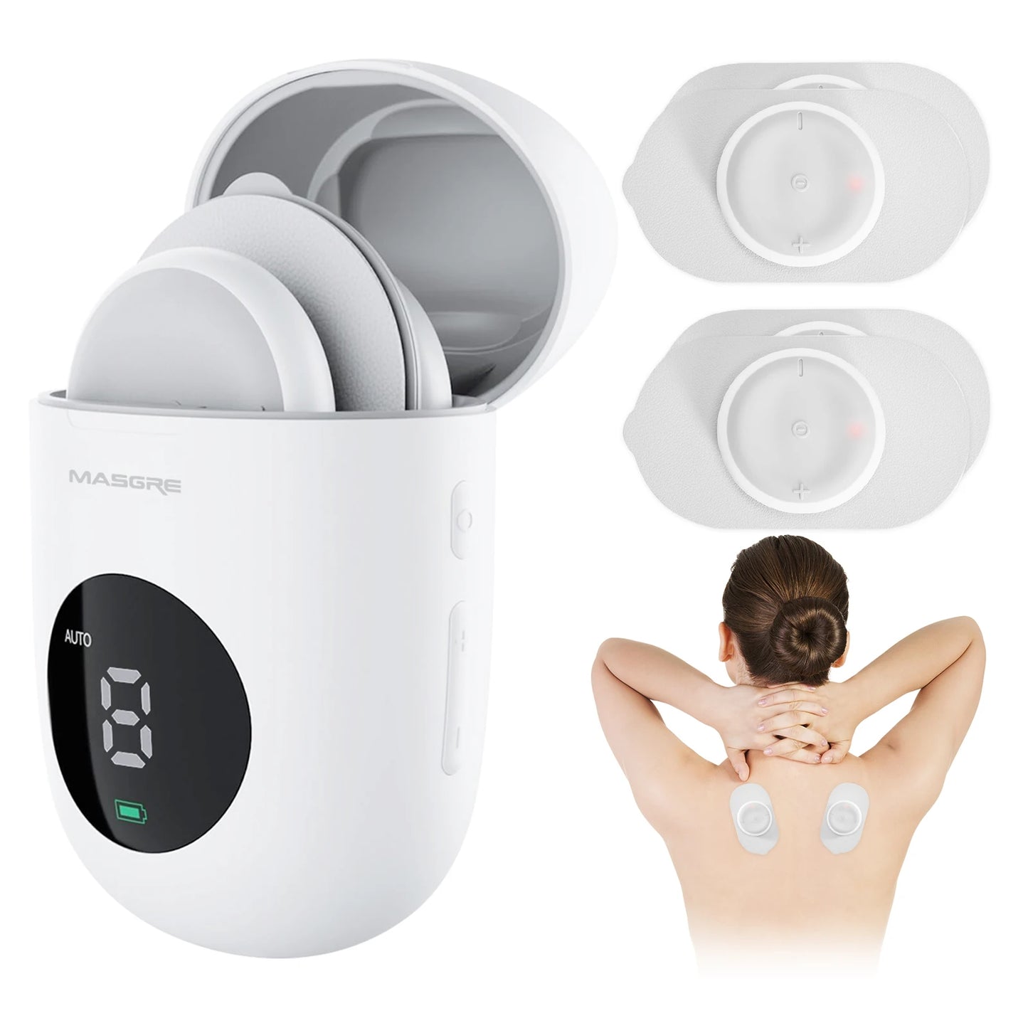 MASGREE Wireless TENS EMS Unit With Pads