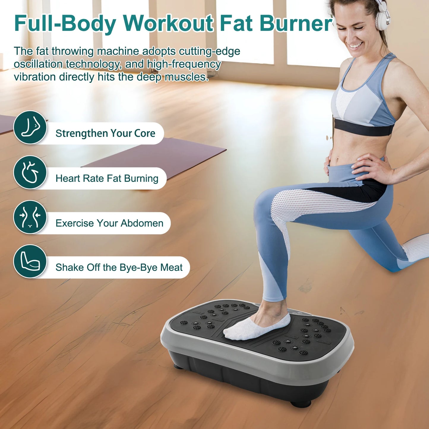 N Vibration Plate Exercise Machine Fat Burning Home Workout