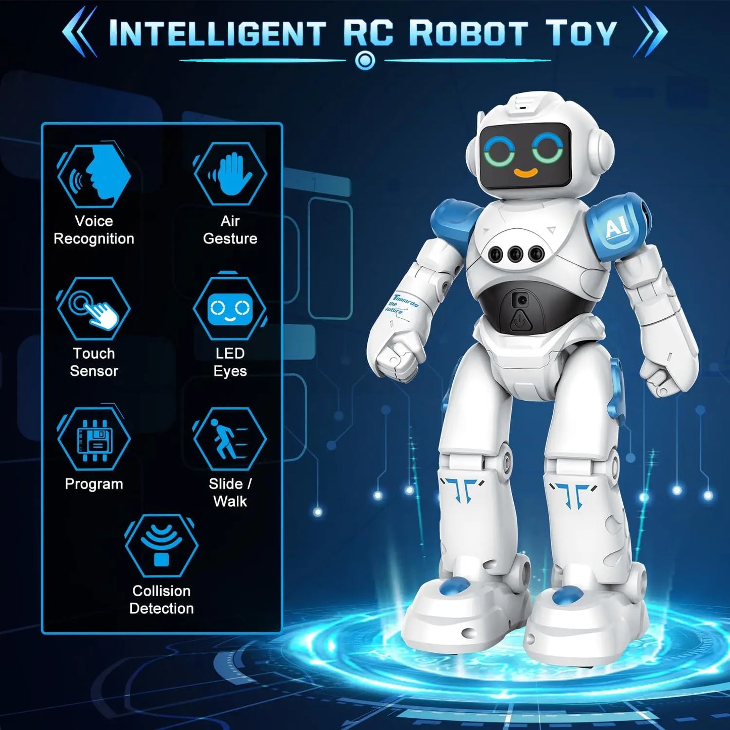 VATOS RC Robot Toy with Smart Talking and Gesture Sensing
