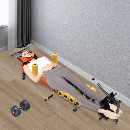 Back Adjustable Training Bench Neck Stretcher for Spine Tension Relief