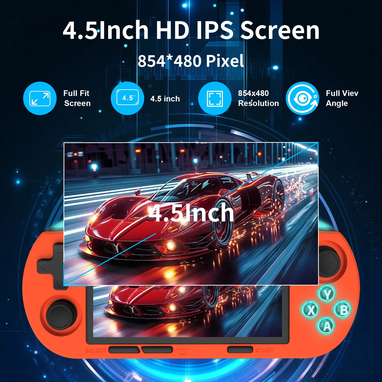 GAMINJA ANS16 Handheld Console Preloaded With Games
