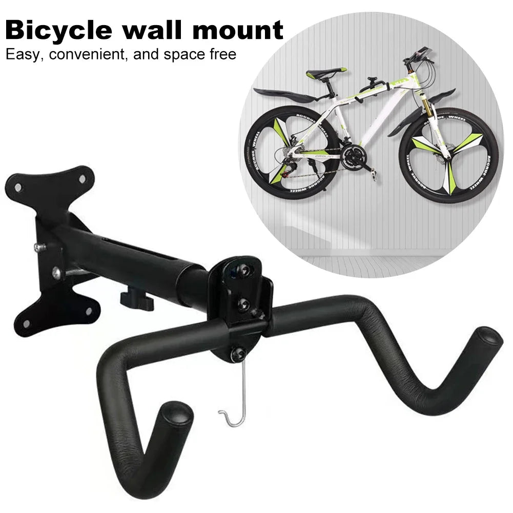 Bike Wall Mount Rack Foldable Heavy Duty Space Saving Storage Holder
