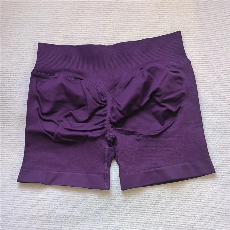 Women's Gym Running Shorts Scrunch Butt Seamless Biker Cycling
