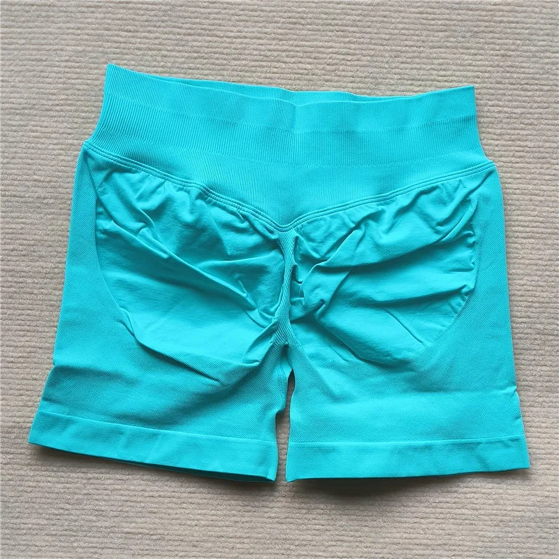 Women's Gym Running Shorts Scrunch Butt Seamless Biker Cycling