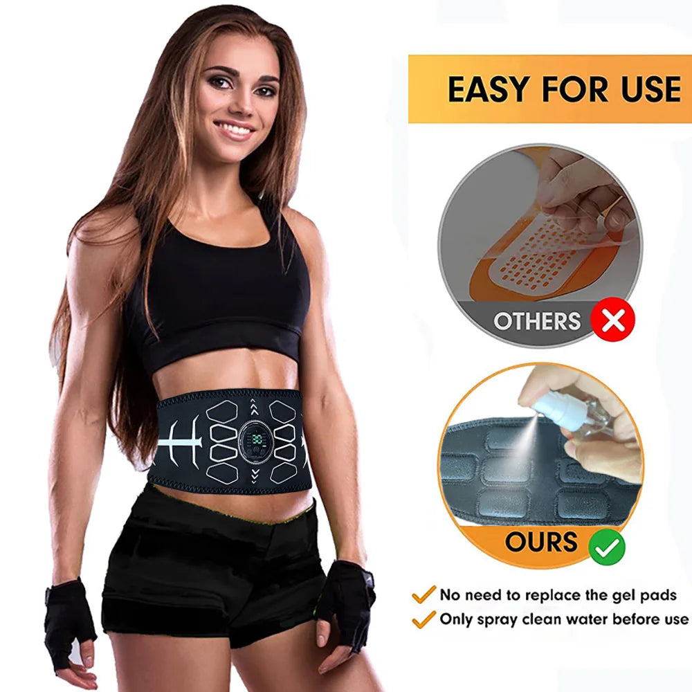 Brangdy Abdominal Toning Belt EMS Muscle Stimulator Abs Trainer