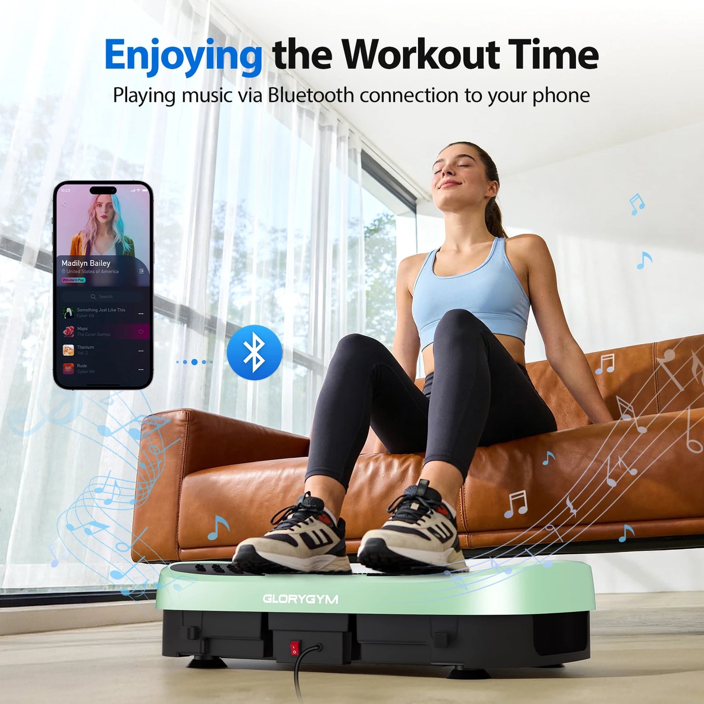 Vibration Plate Fat Burning Machine 120 Speed Levels 330 Lbs