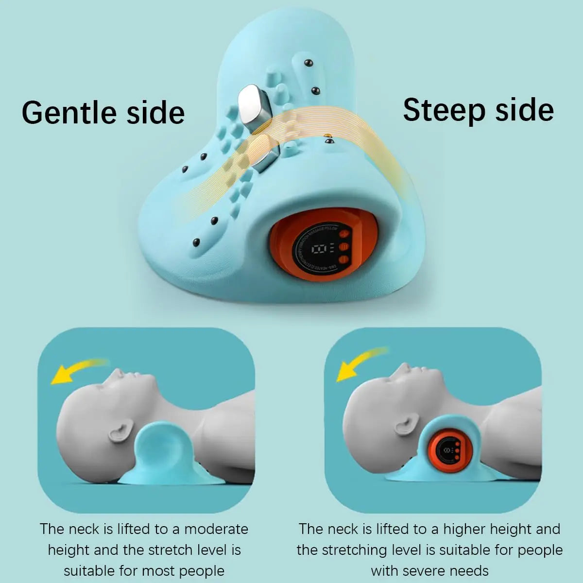 Neck Massager With Electric Shoulder Back And Neck Massage Pillow
