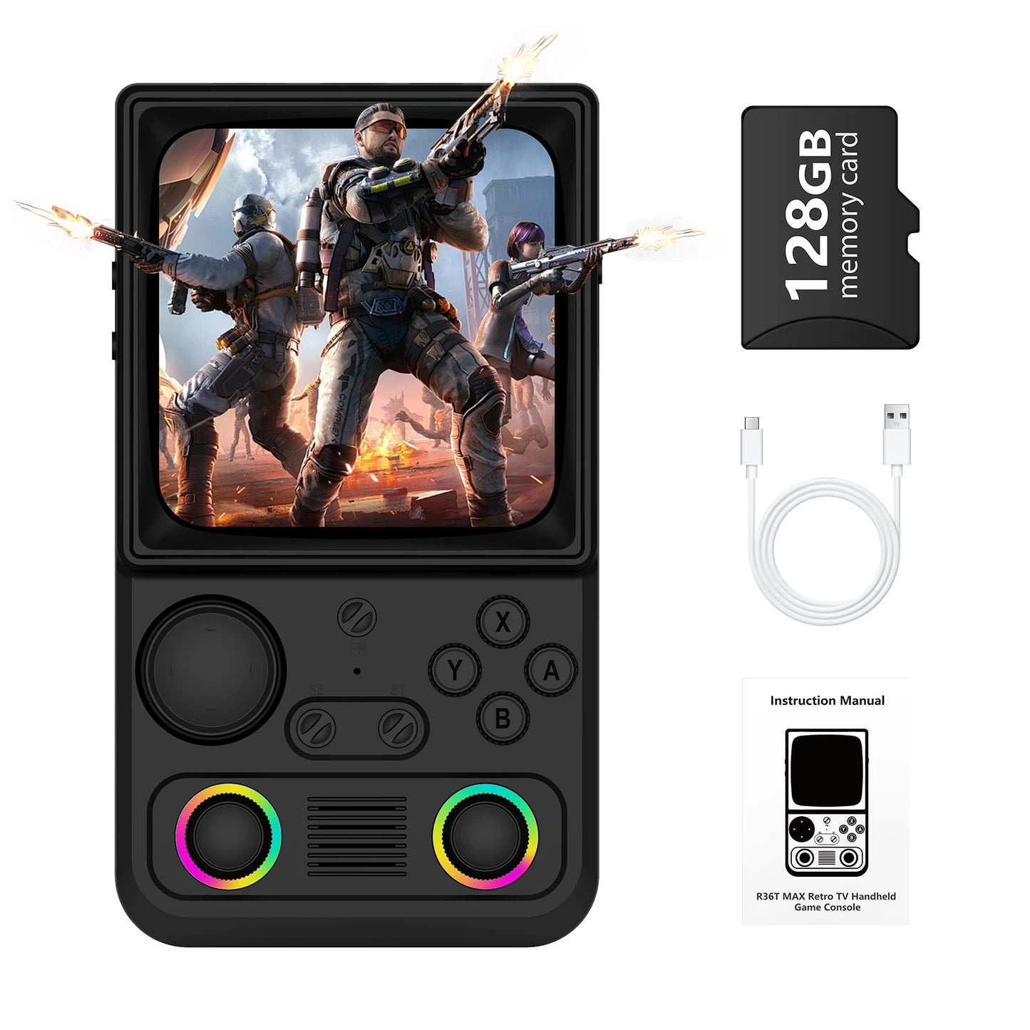 AQHH AISLPC R36T MAX Retro Handheld Console EmuELEC
