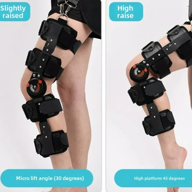 Adjustable Knee Brace Hinged Support Carbon Fiber Stay For Post Surgery Recovery