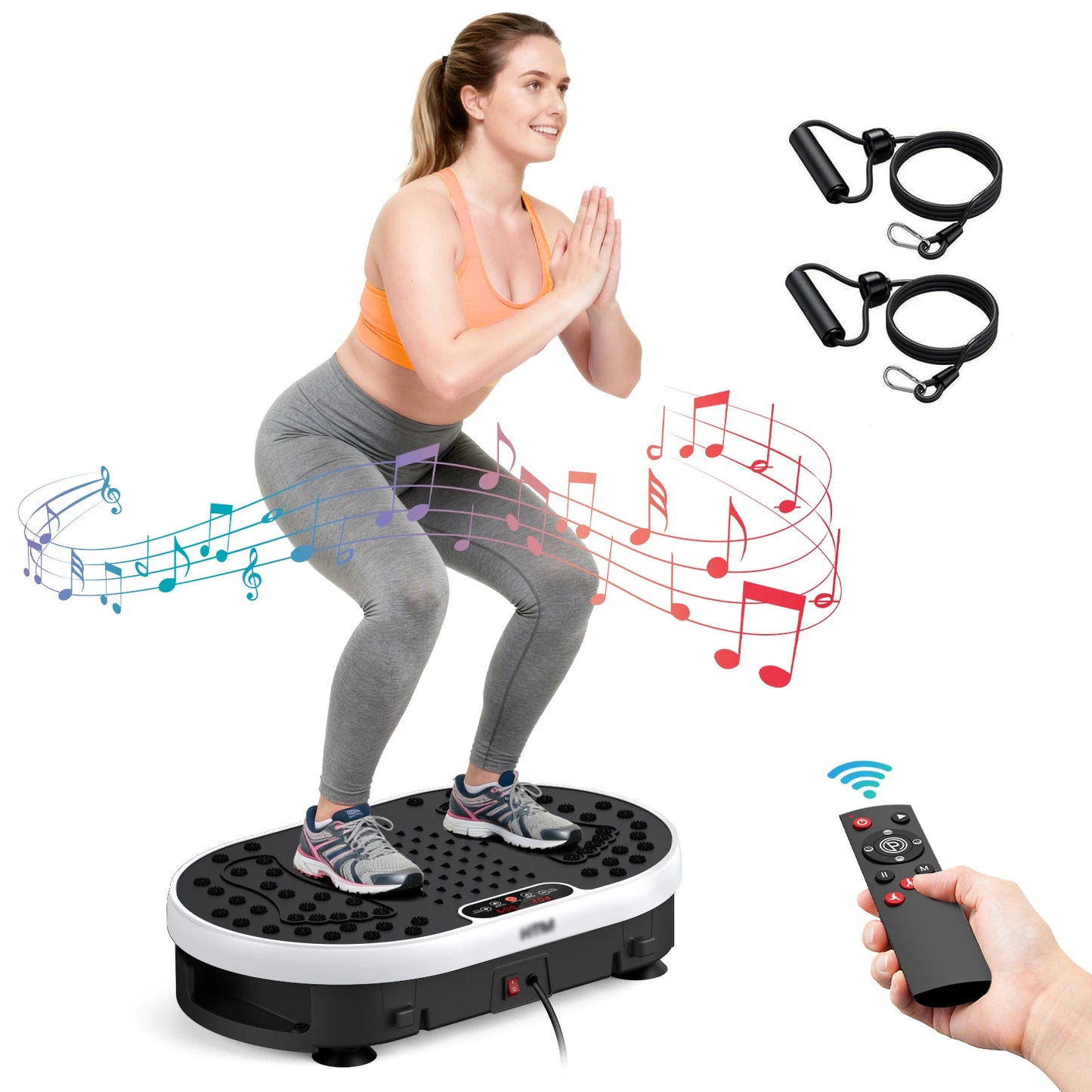 HTMM Vibration Plate High Frequency Fitness Platform 9 Programs