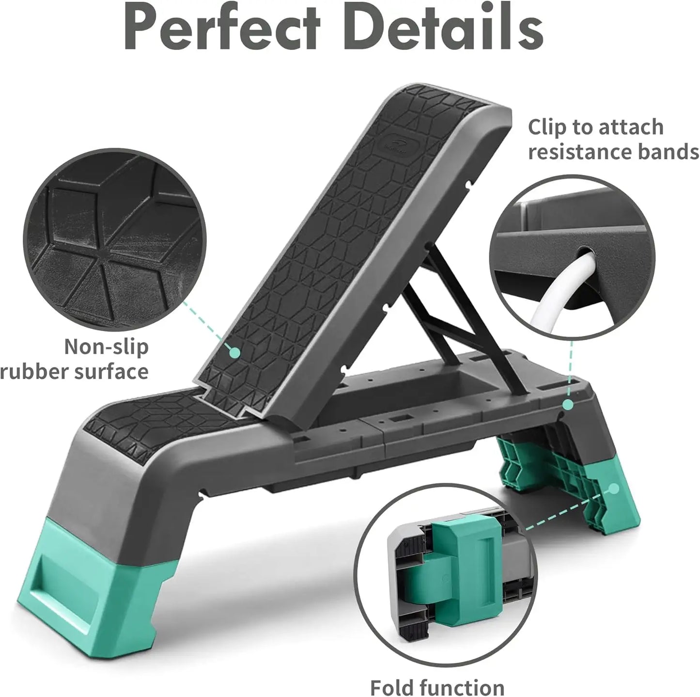Multifunctional Aerobic Deck With Cord Workout Platform Adjustable Dumbbell Bench