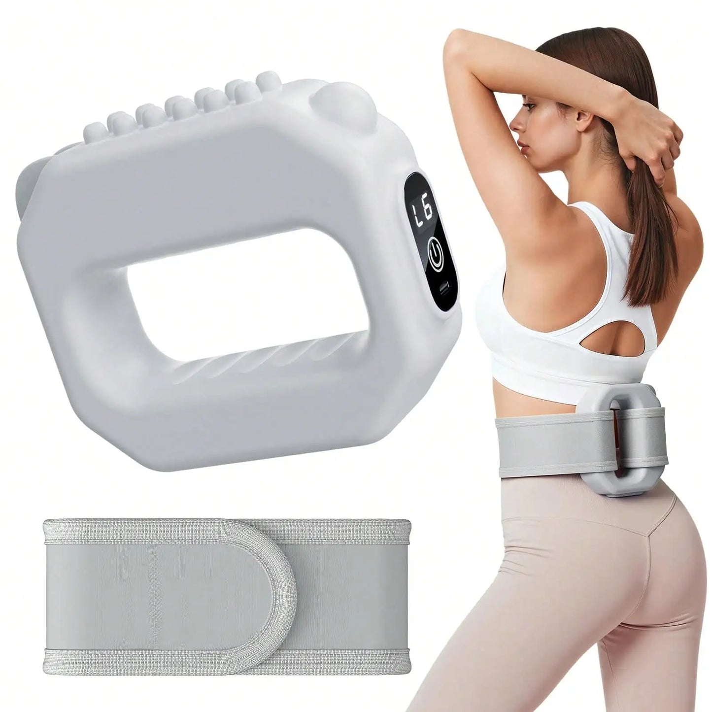 Cordless Vibration Massage Ring 6 Speed Full Body Massager