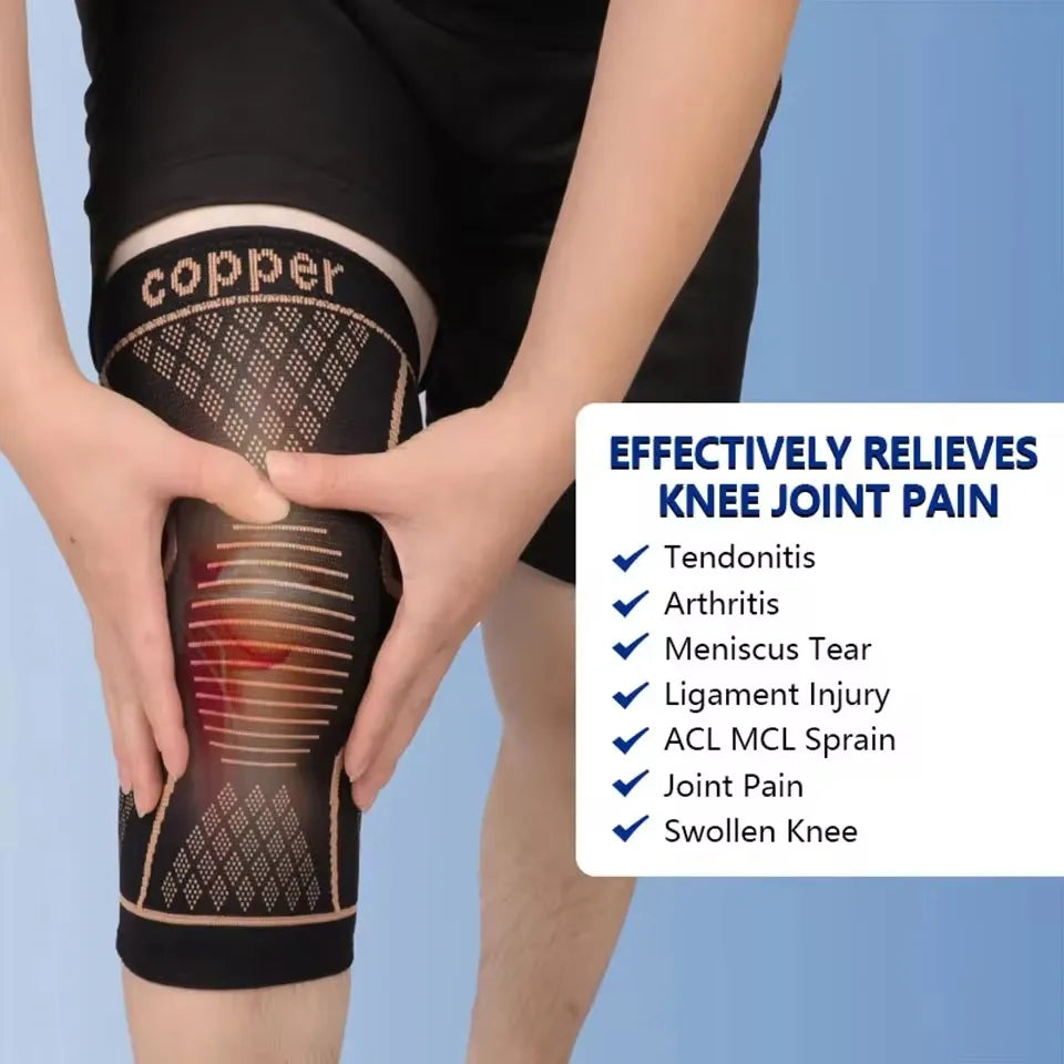 GOBYGO Copper Knee Support Braces Compression Sleeve