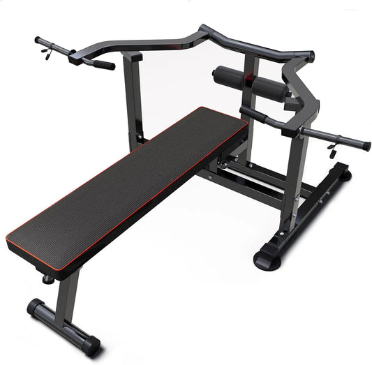 Bench Press Set With Adjustable Incline Bench And Dumbbell Rack