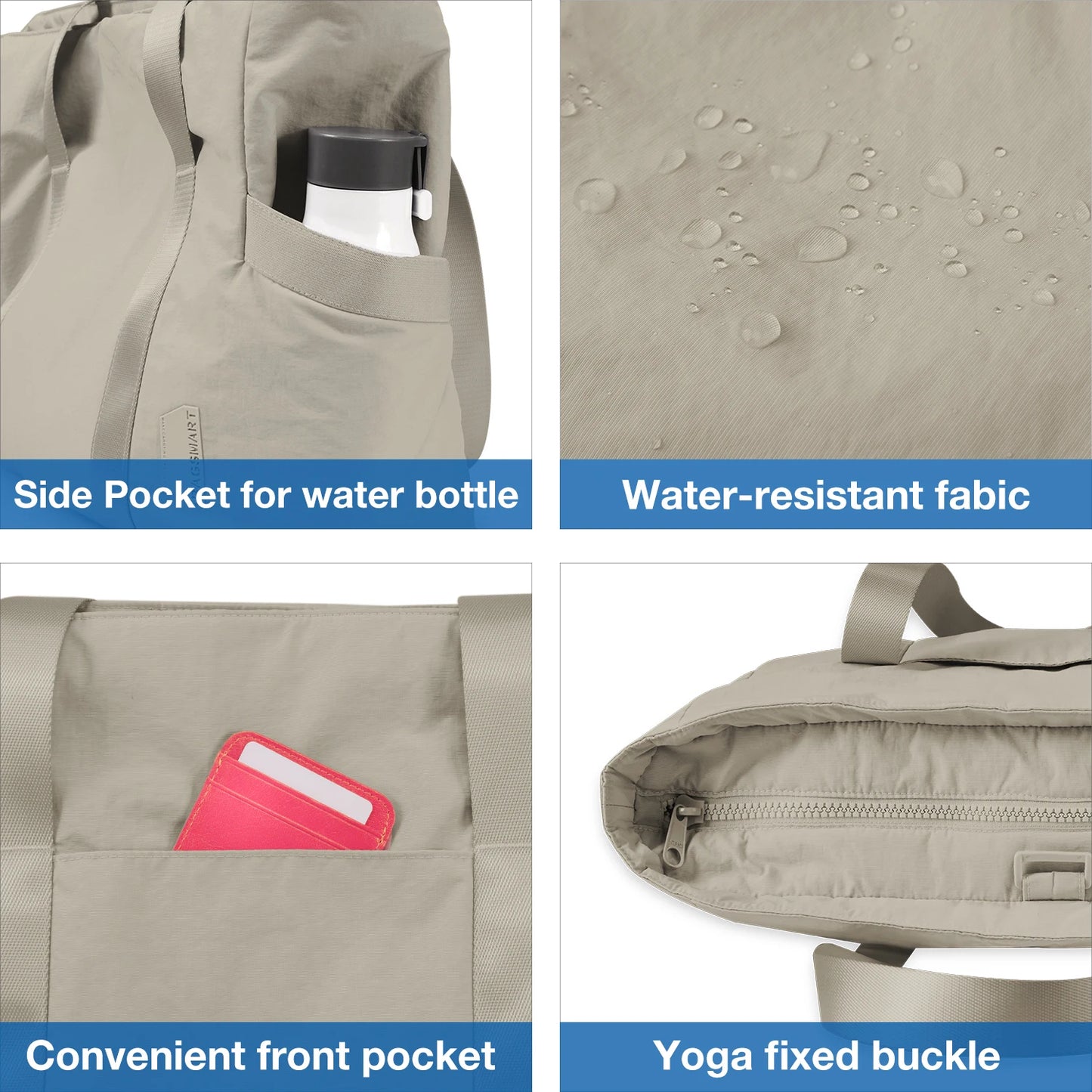 BAGSMART Tote Bag For Women Work Tote With Compartments And Travel