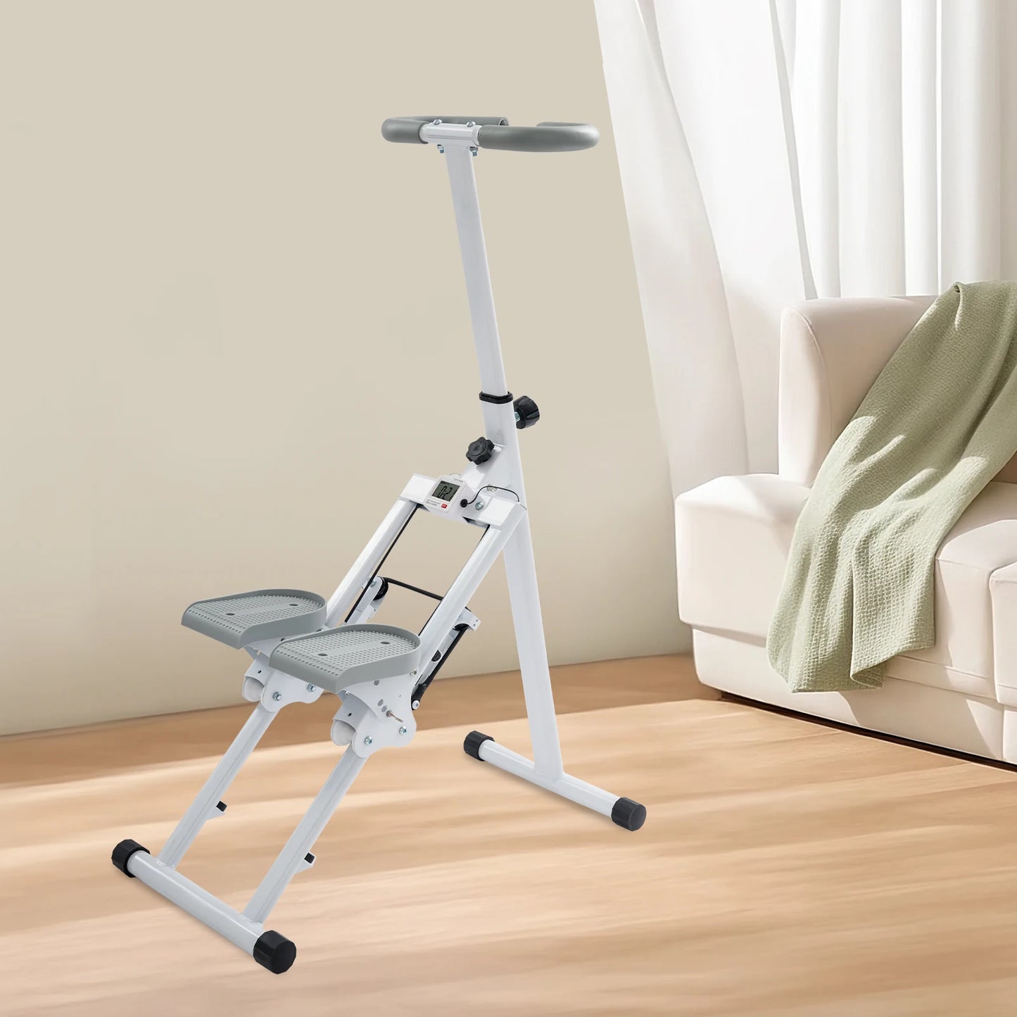 NONE Adjustable Stair Stepper Foldable Vertical Climber For Home Gym