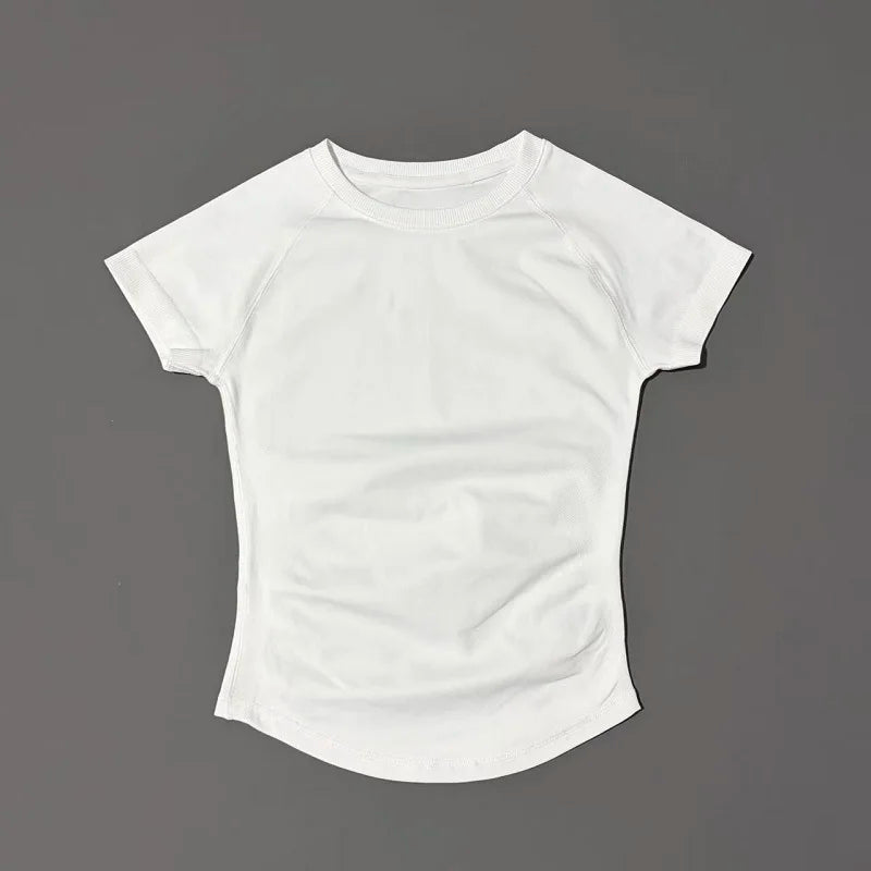 Women's Short Sleeve Running Top Breathable Gym Yoga