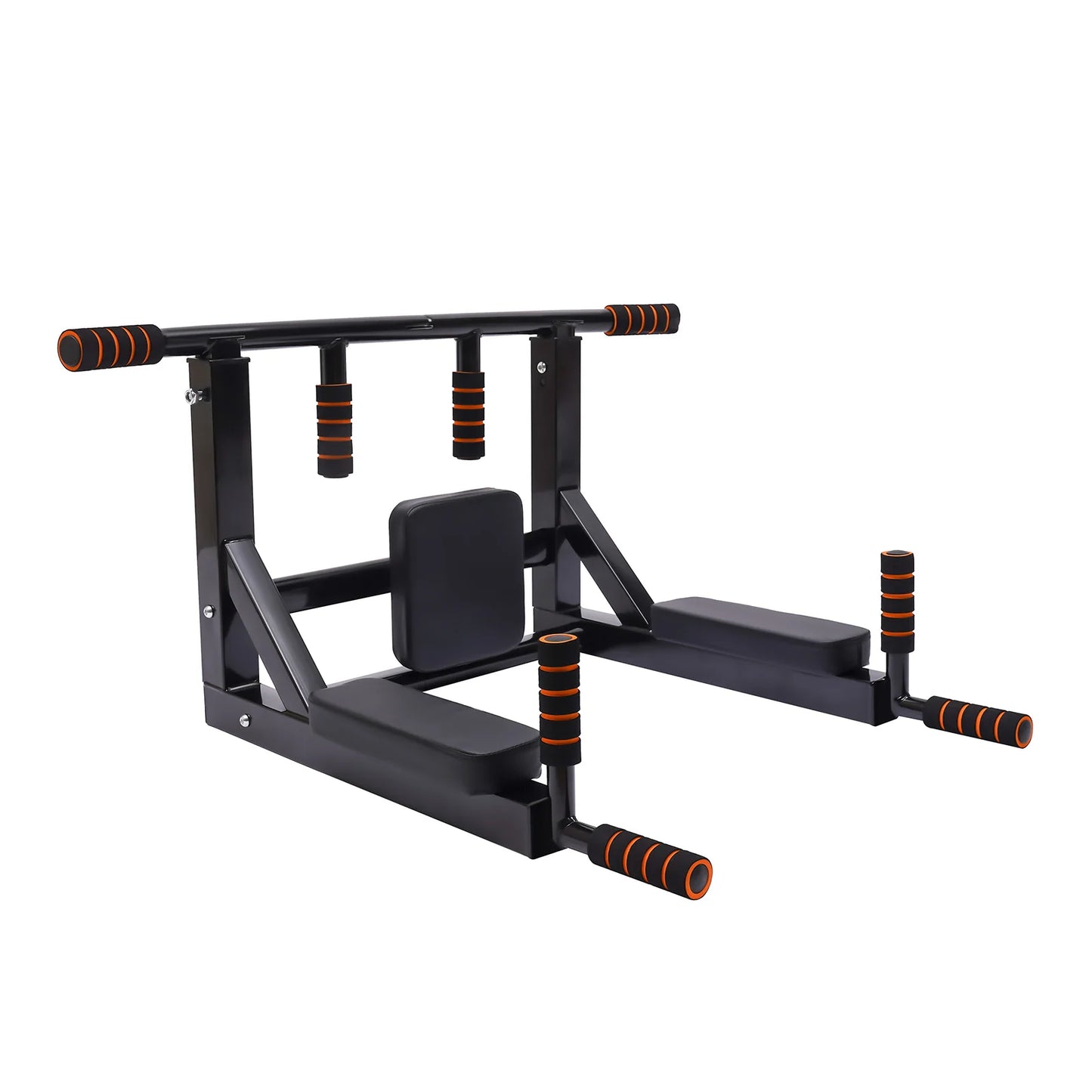 Wall Mounted Pull Up Bar and Dip Stand for Home Gym