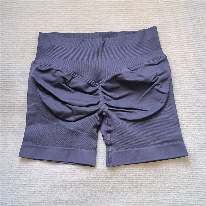 Women's Gym Running Shorts Scrunch Butt Seamless Biker Cycling