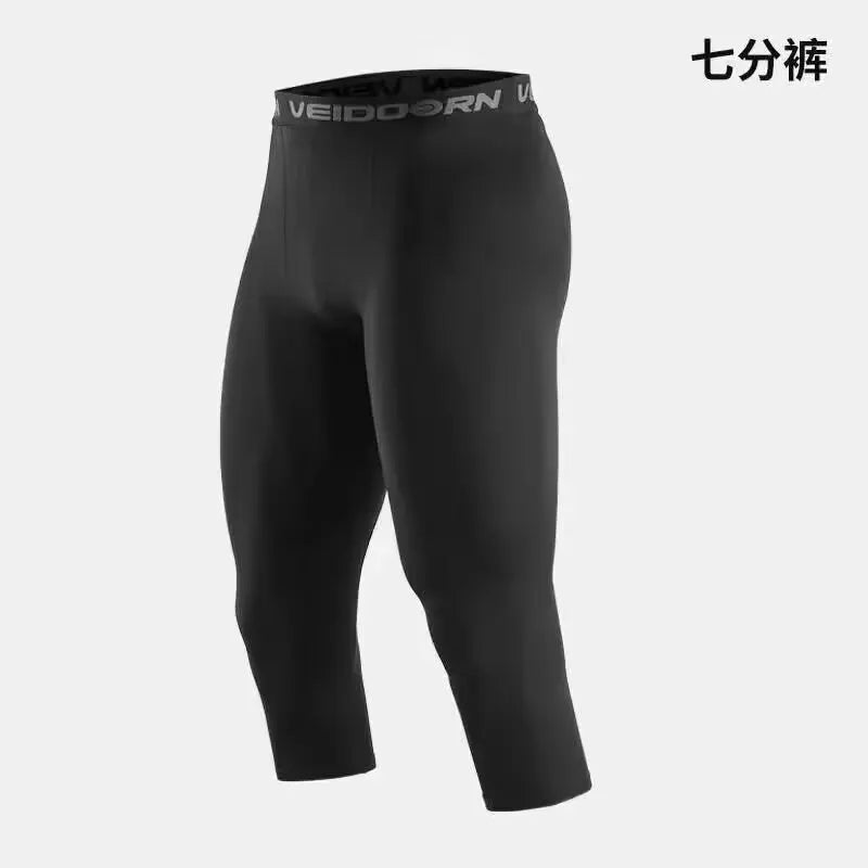 NONECN Mens Compression Pants Tights Cool Dry Baselayer Running