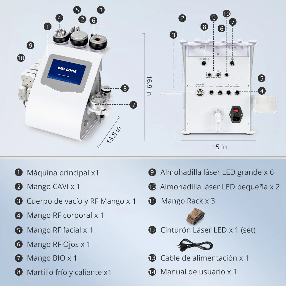 Mychway 5 In 1 Cavitation Machine With Radio Frequency