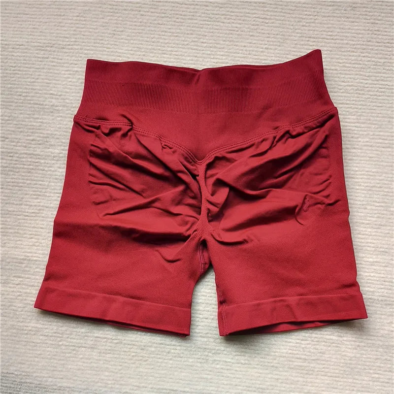 Women's Gym Running Shorts Scrunch Butt Seamless Biker Cycling
