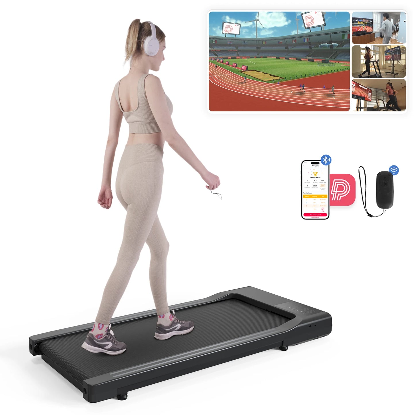 NONE 2 In 1 Treadmill For Home Office Remote Control