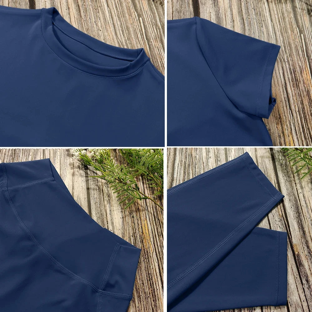 Women's Yoga Set Crop Top And High Waist Leggings Outfit