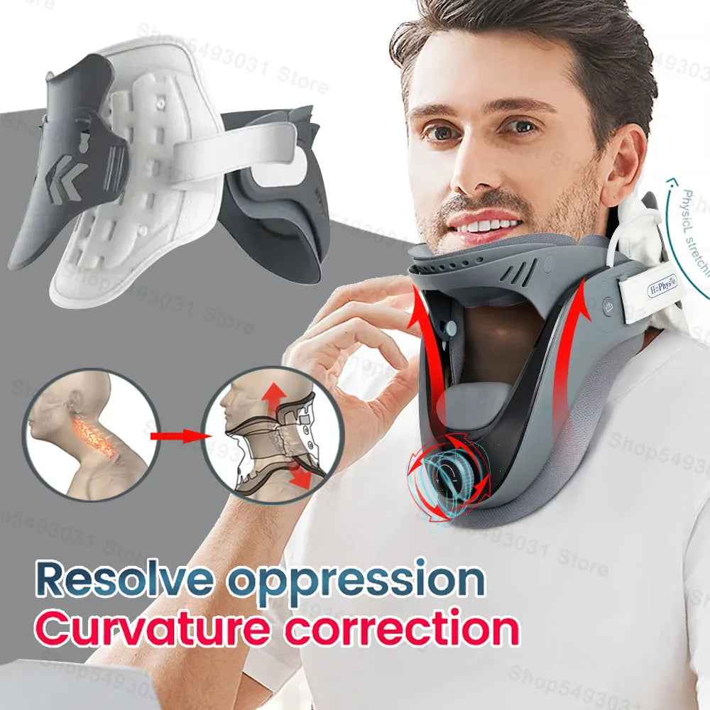 Cervical Neck Traction Device For Home Use Adjustable Support