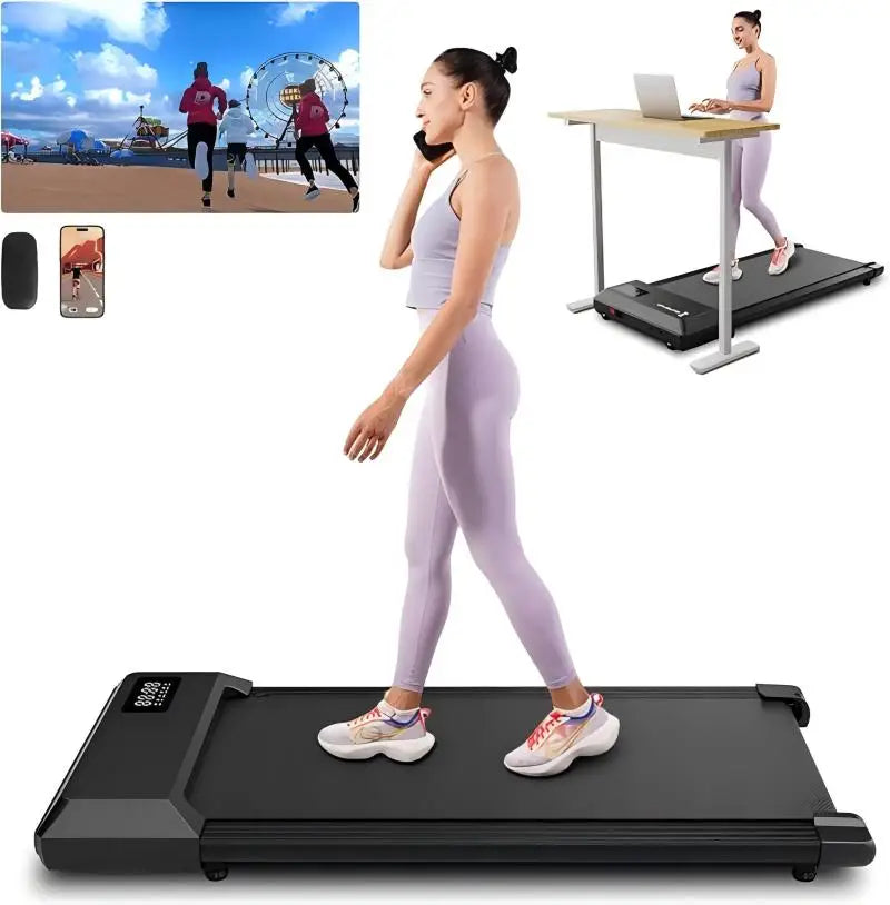 Superun 2-In-1 Walking Treadmill With App And Remote Control